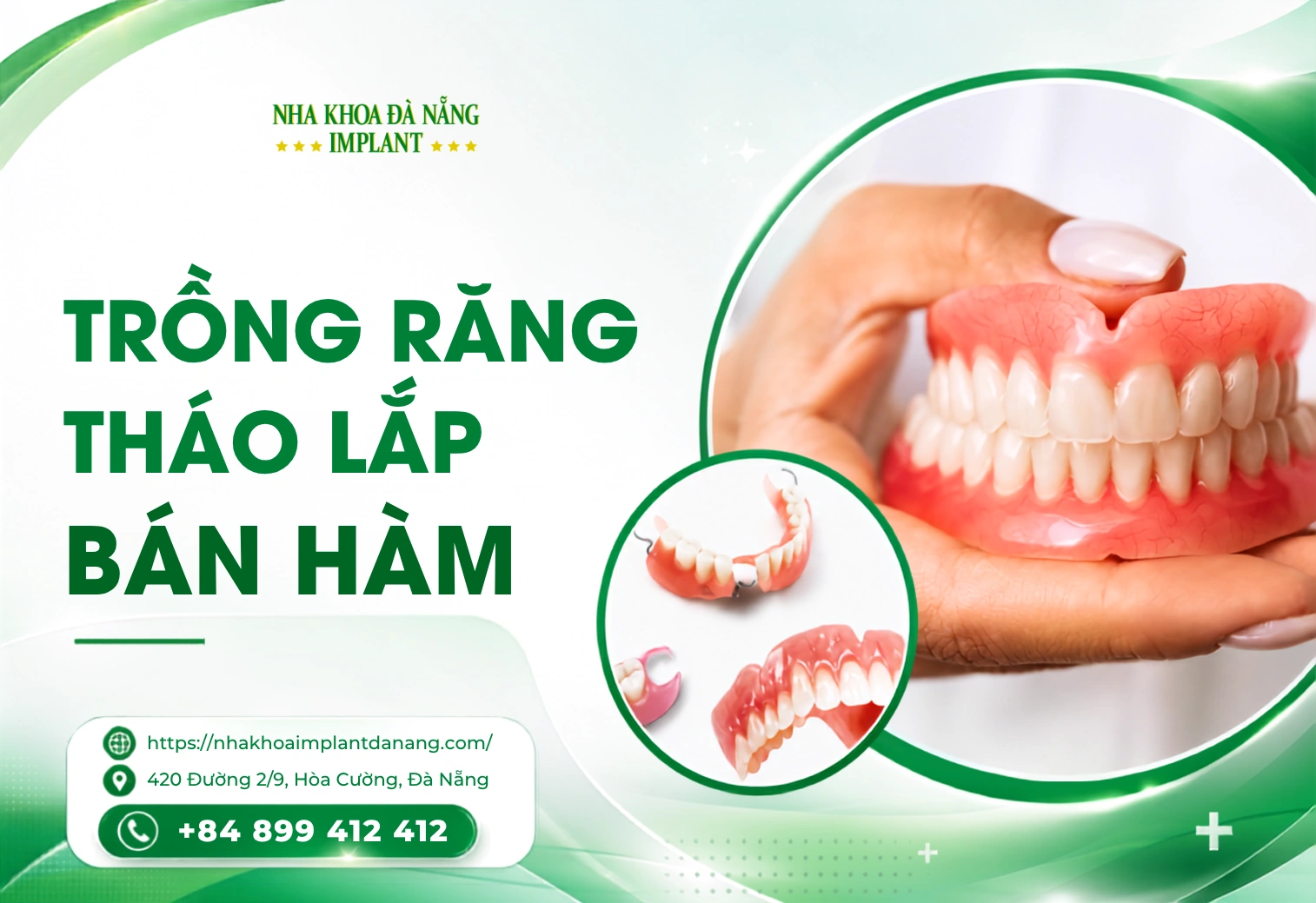 Trồng răng tháo lắp bán hàm