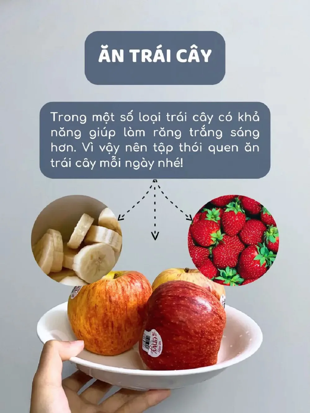 Những loại trái cây giúp răng trắng sáng sạch khuẩn