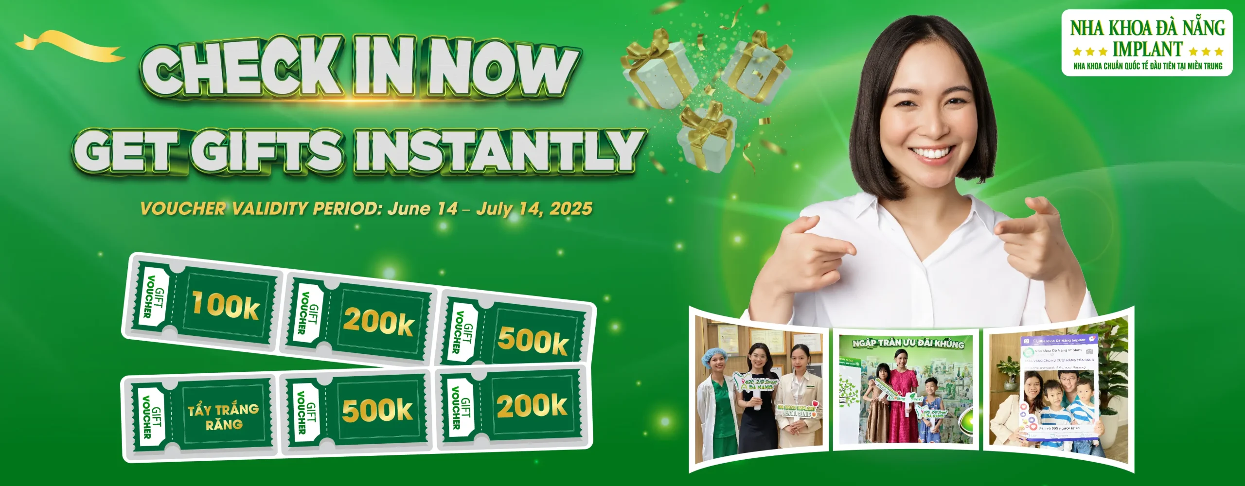 HOT HOT HOT – CHECK IN NOW, RECEIVE YOUR GIFT INSTANTLY!