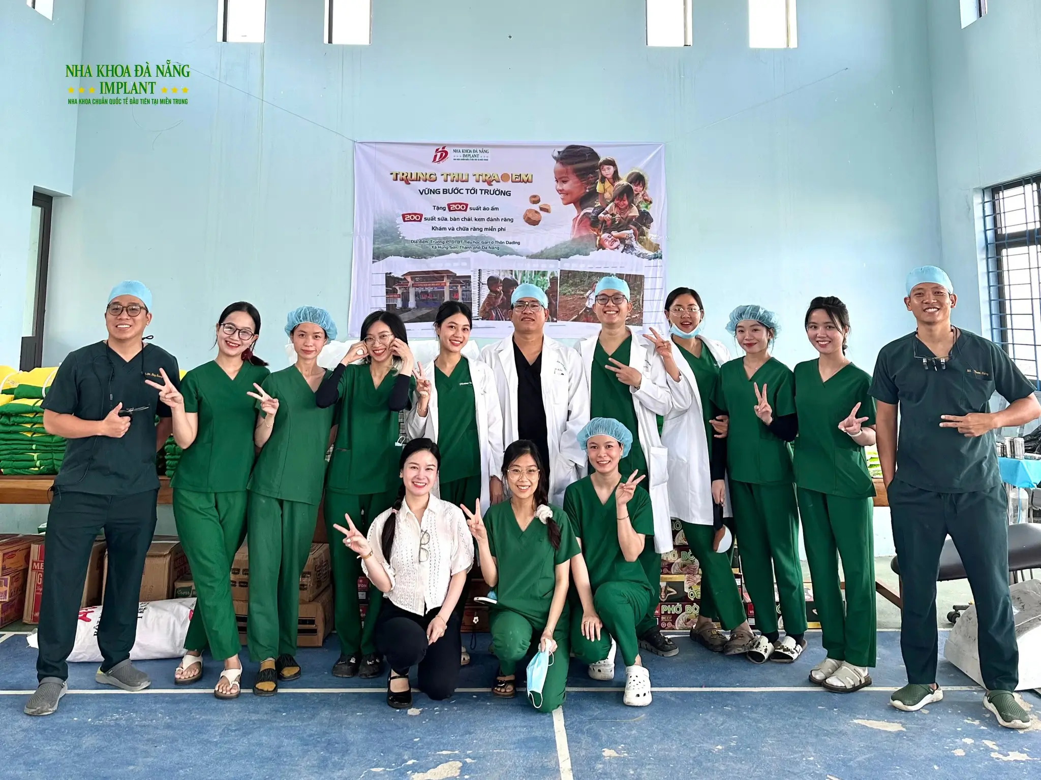 Hành trình từ thiện trao yêu thương: Nha Khoa Đà Nẵng Implant Đến Với Trường PTDTBT Tiểu Học Gari