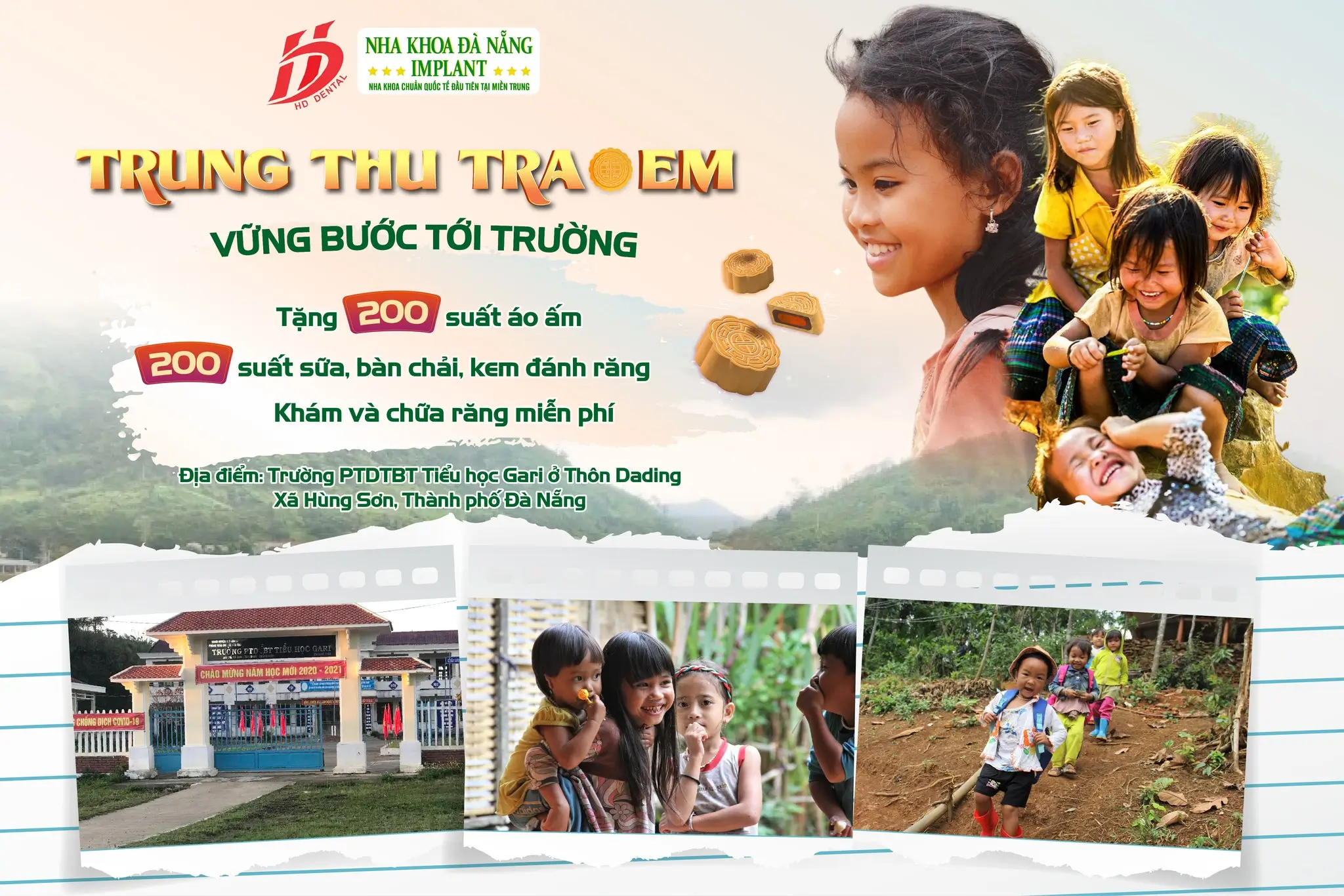 Завершение благотворительной поездки в начальную школу Гари – Tay Giang от Da Nang Implant Dental Clinic