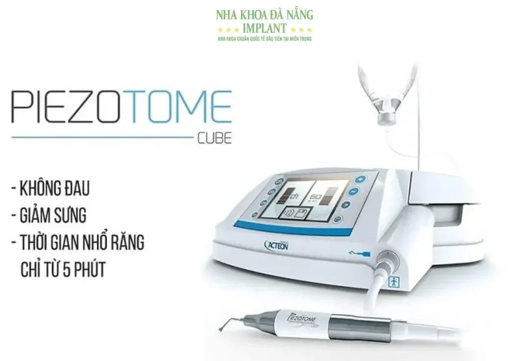 Nhổ răng Piezotome kết hợp PRF