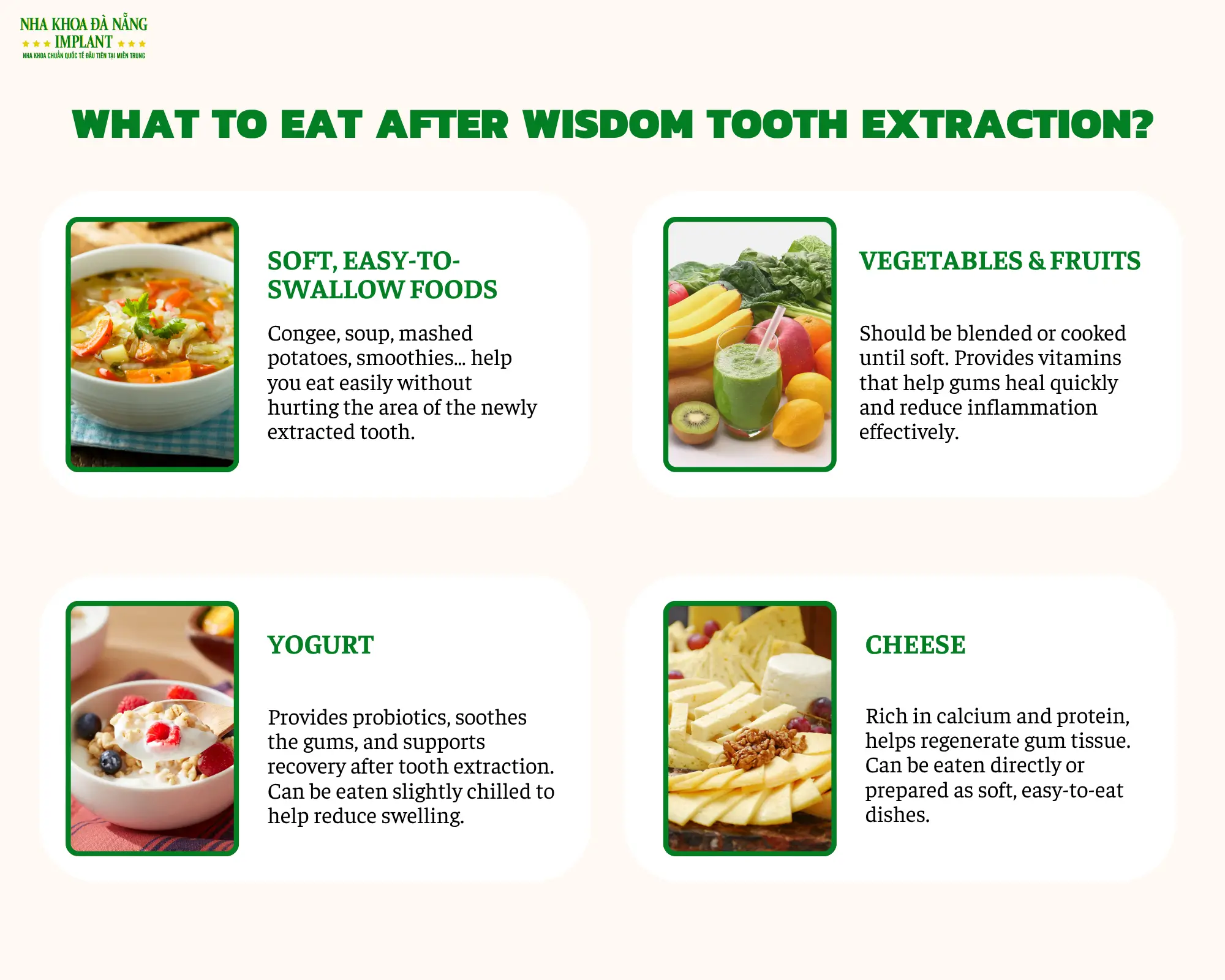 What to eat after wisdom tooth extraction?