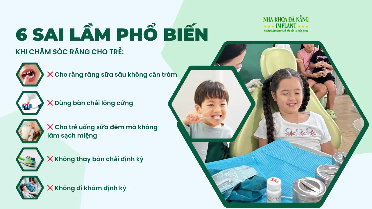 Những sai lầm phổ biến khi chăm sóc răng miệng cho trẻ em