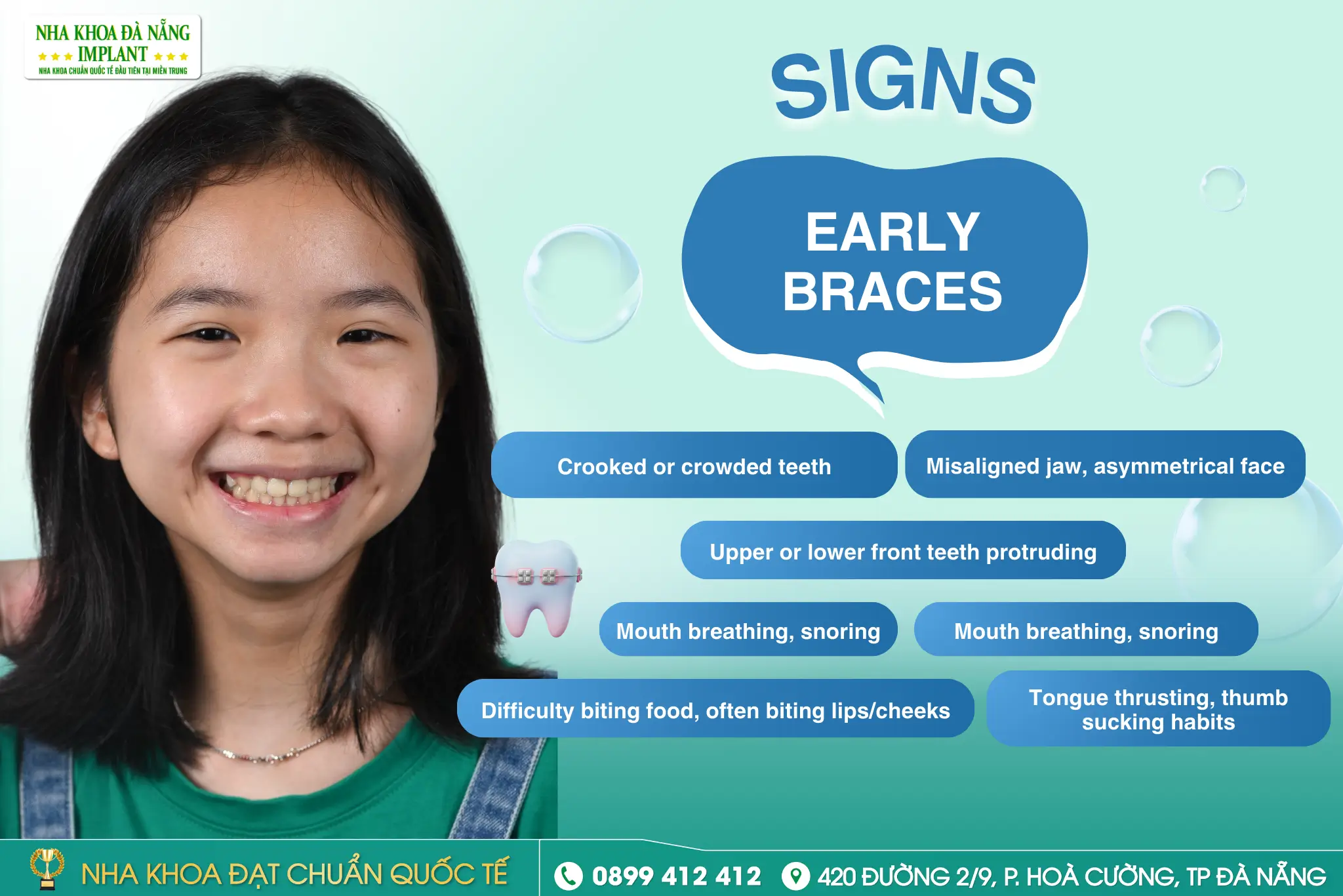 Signs that a child needs early orthodontic treatment
