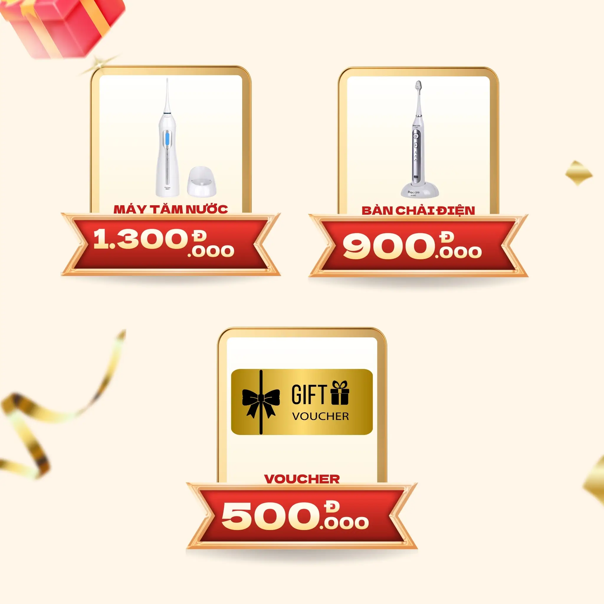 Giải thưởng của các khách hàng trúng thưởng