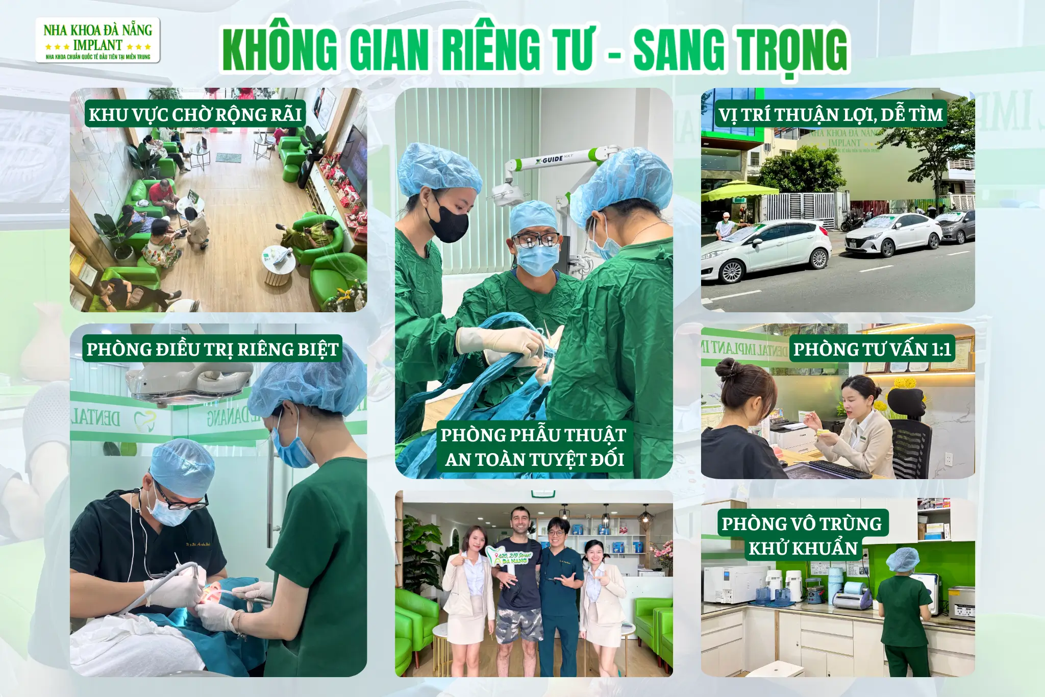 Không gian điều trị chuẩn hóa – Riêng tư và an toàn