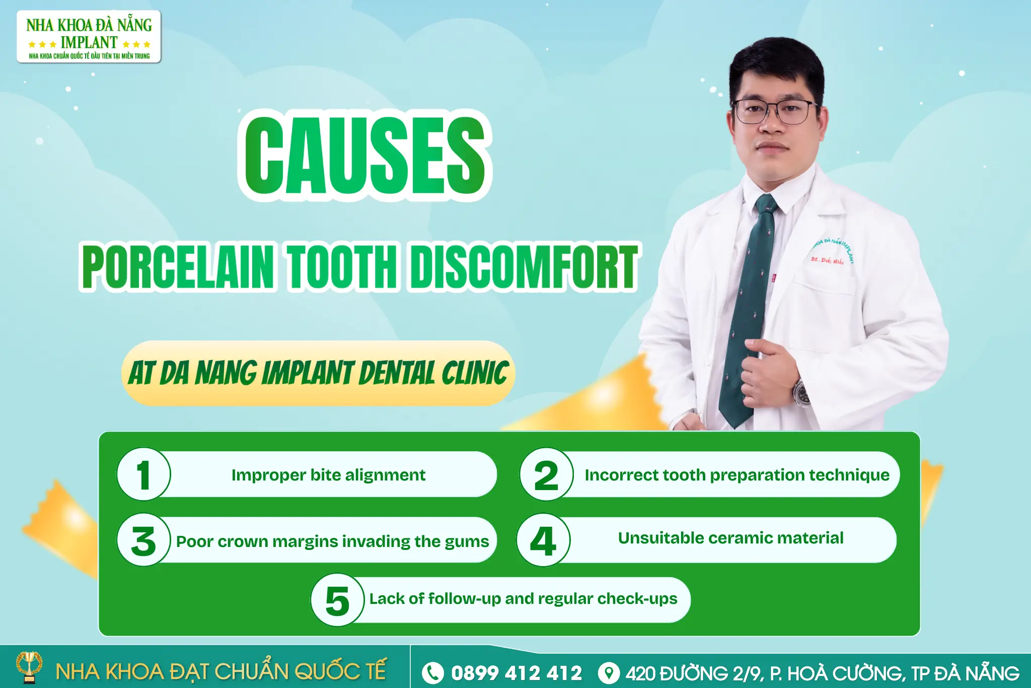 Common causes of tooth sensitivity and discomfort after porcelain restorations