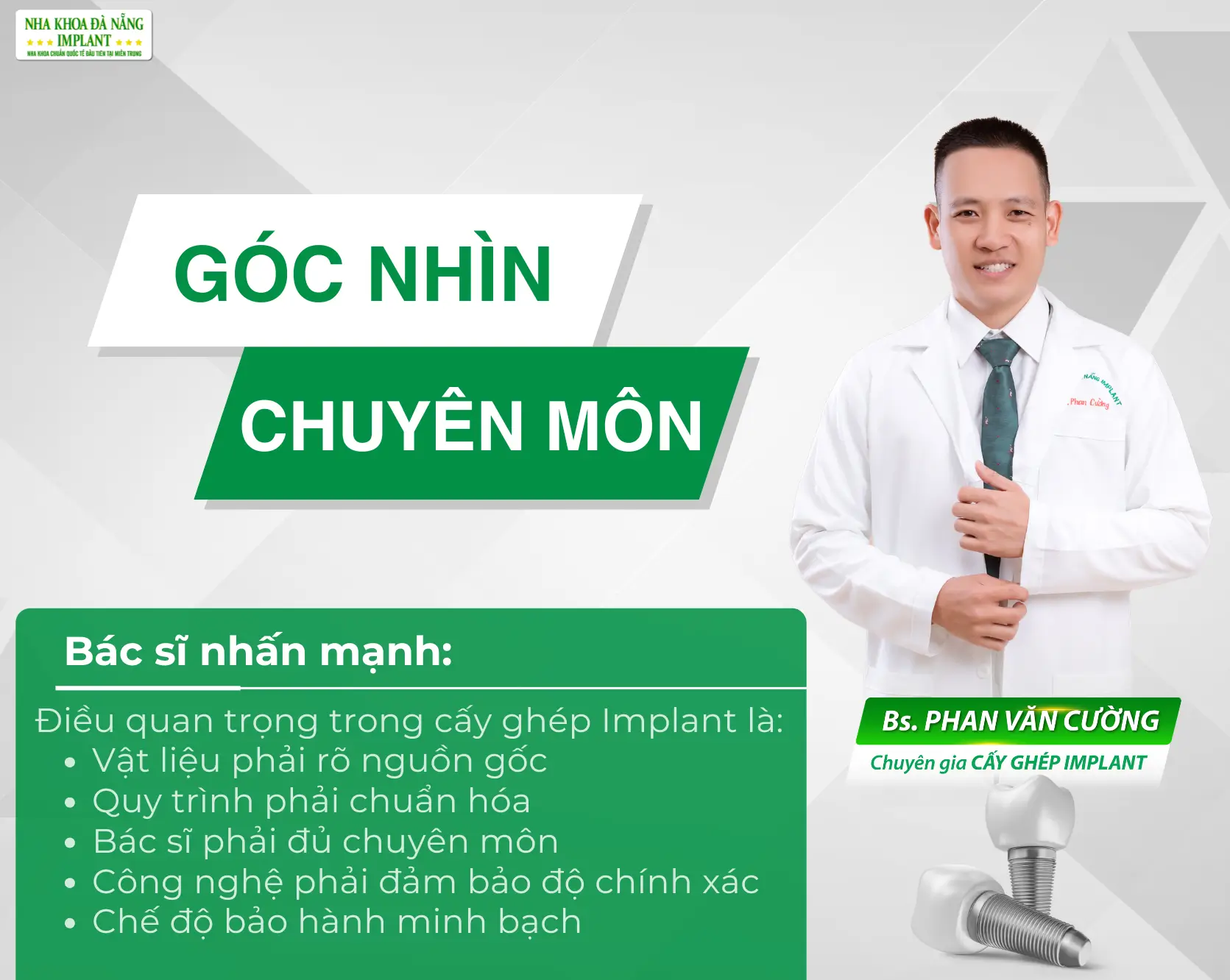 Góc nhìn chuyên môn của bác sĩ Phan Văn Cường