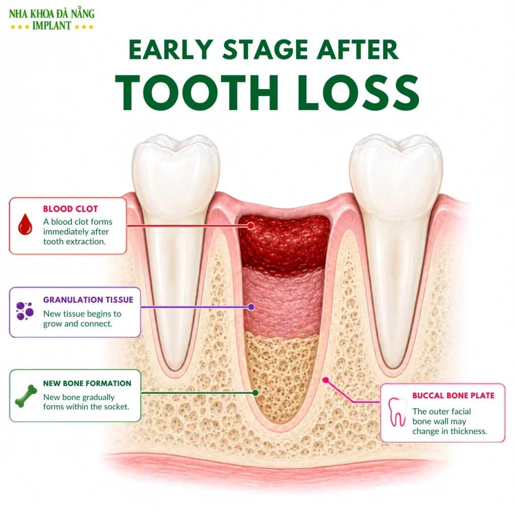 Early Stage After Tooth Loss