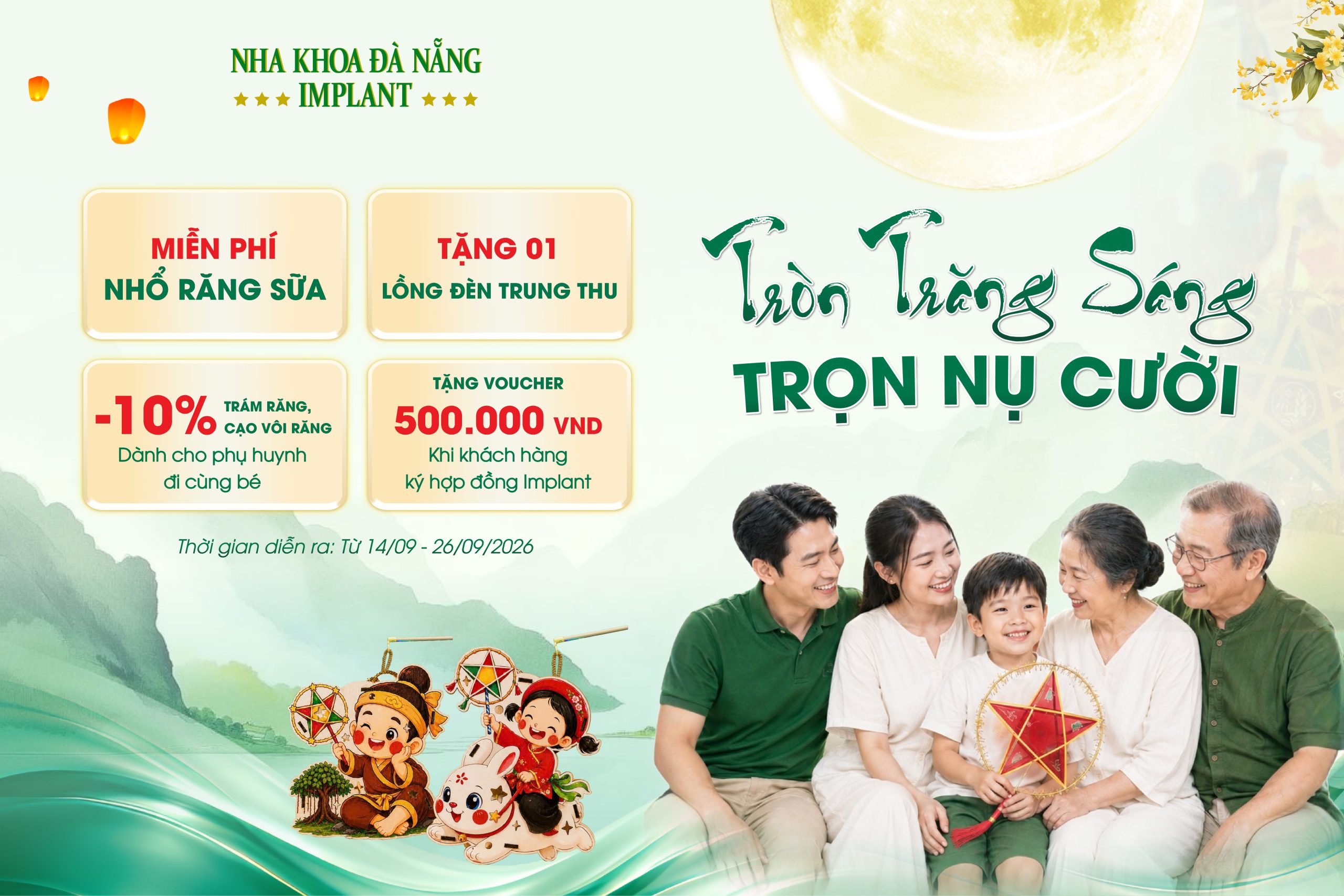 Ưu Đãi Trung Thu 2026 Dành Cho Cả Gia Đình - Tròn Trăng Sáng, Trọn Nụ Cười