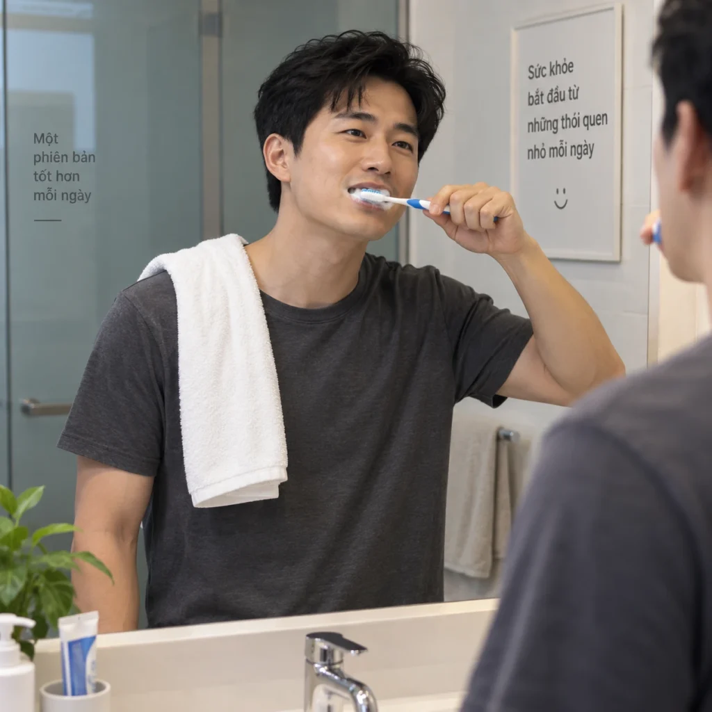 Đánh răng hai lần mỗi ngày