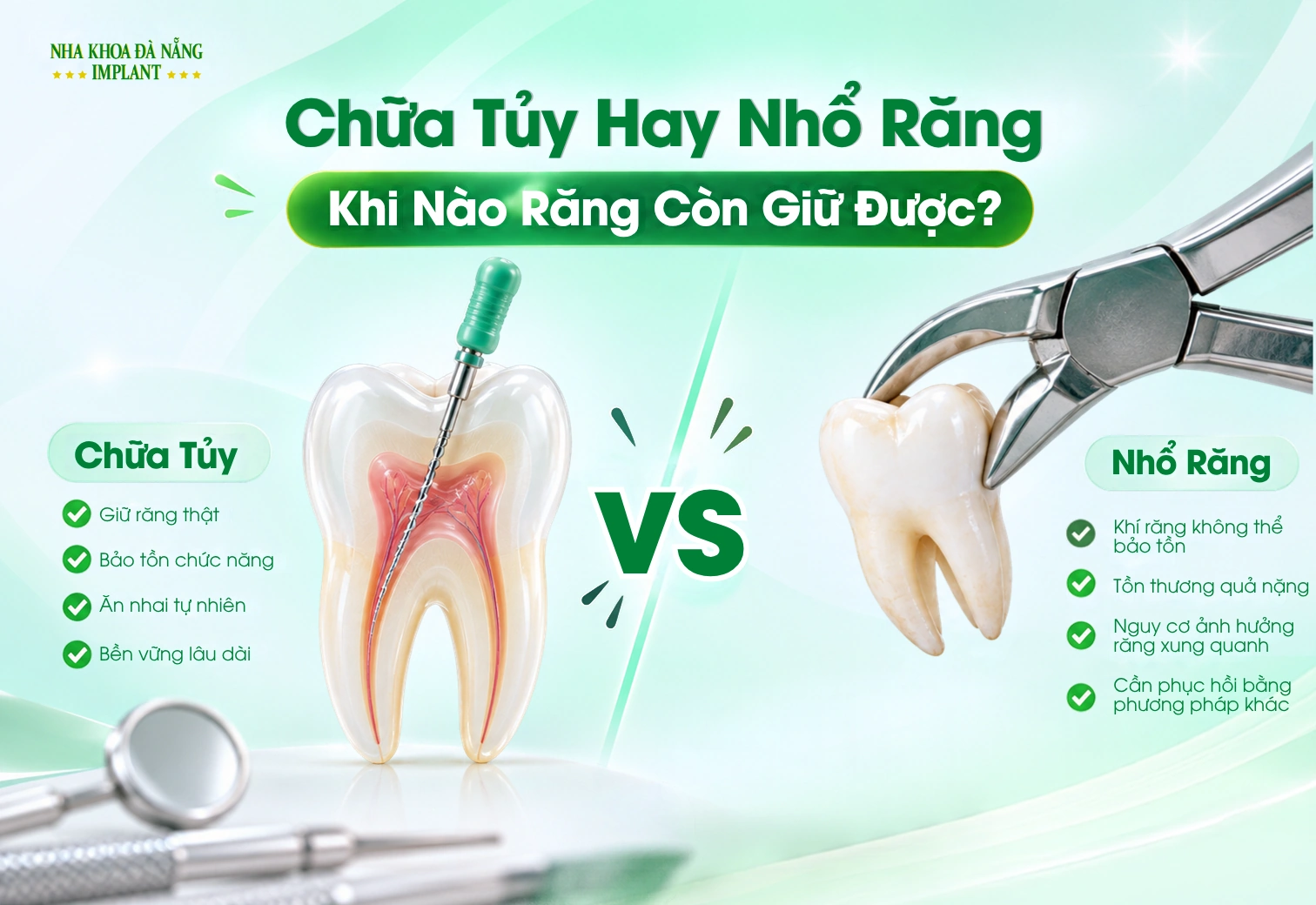 Chữa Tủy Hay Nhổ Răng: Khi Nào Răng Còn Giữ Được?