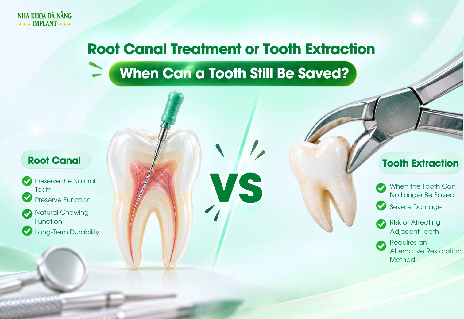 Root Canal Treatment or Tooth Extraction: When Can a Tooth Still Be Saved?