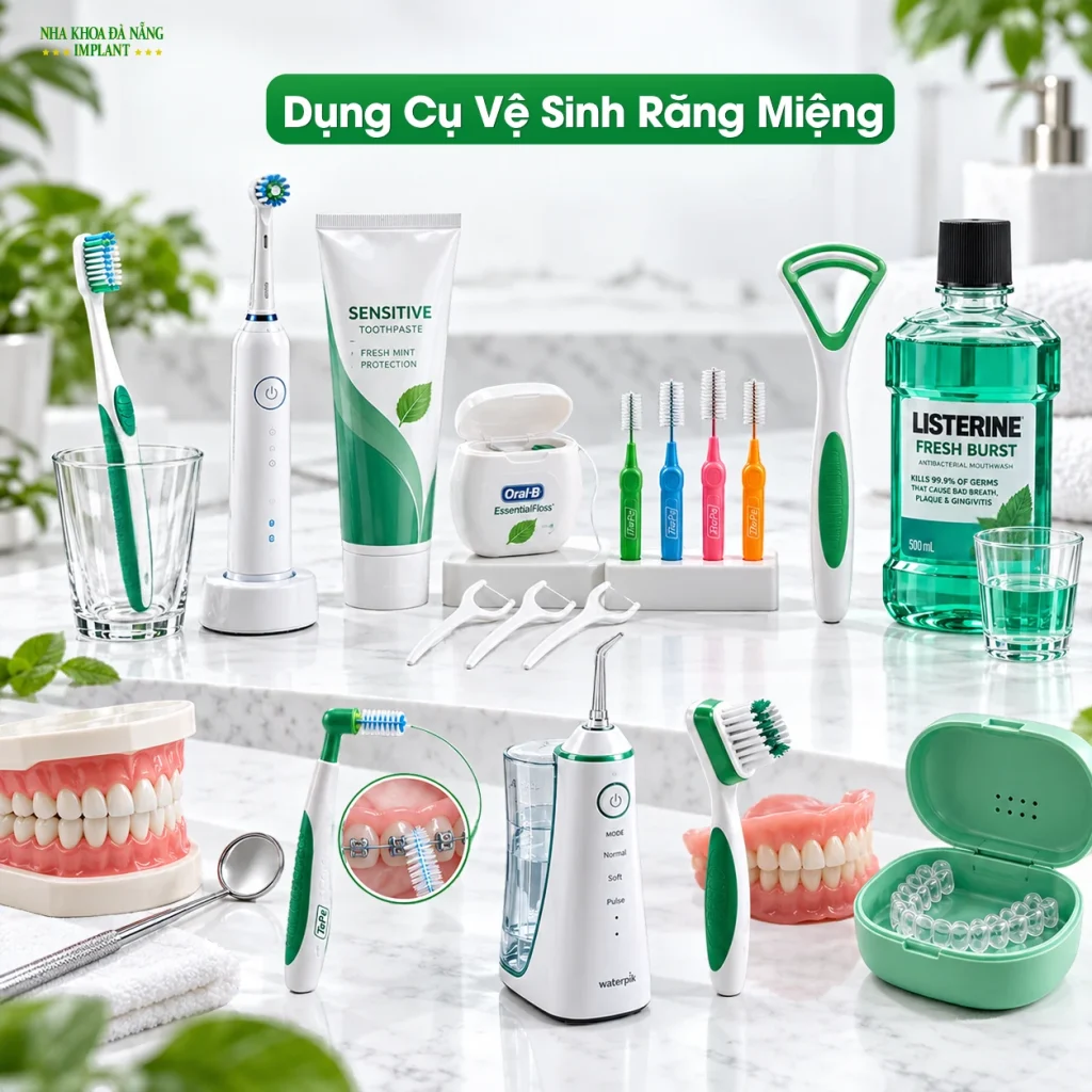 Sau Điều Trị Tủy Cần Lưu Ý Gì? Chăm Sóc Đúng Cách Để Giữ Răng Lâu Dài 8 Dụng cụ vệ sinh răng miệng