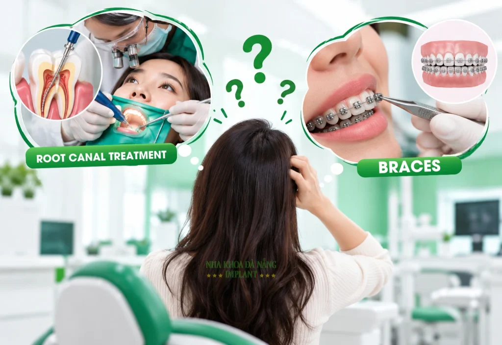 Root Canal Treatment During Braces